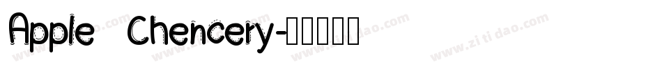 Apple Chencery字体转换